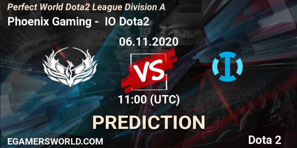 Phoenix Gaming vs IO Dota2: Match Prediction. 06.11.2020 at 09:05, Dota 2, Perfect World Dota2 League Division A