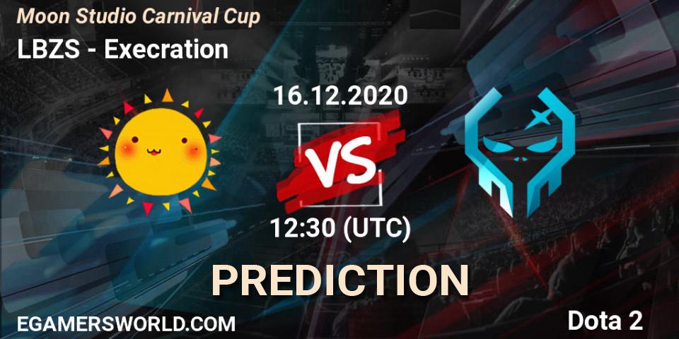 LBZS vs Execration: Match Prediction. 16.12.2020 at 13:30, Dota 2, Moon Studio Carnival Cup