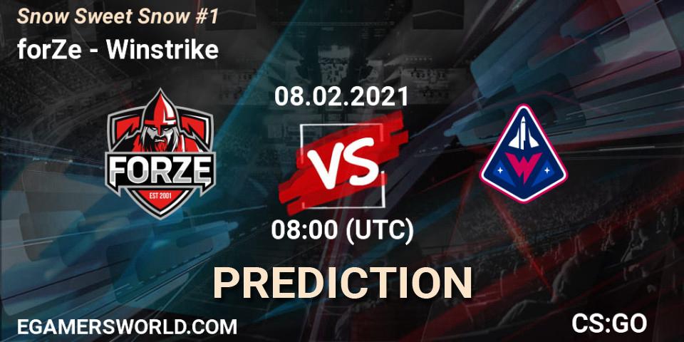 forZe vs Winstrike: Match Prediction. 08.02.21, CS2 (CS:GO), Snow Sweet Snow #1