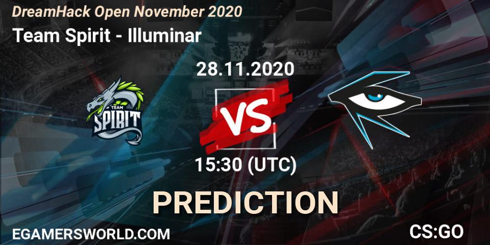 Team Spirit vs Illuminar: Match Prediction. 28.11.2020 at 15:30, Counter-Strike (CS2), DreamHack Open November 2020