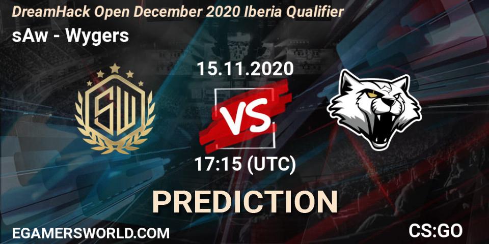 sAw vs Wygers: Match Prediction. 15.11.2020 at 17:15, Counter-Strike (CS2), DreamHack Open December 2020 Iberia Qualifier