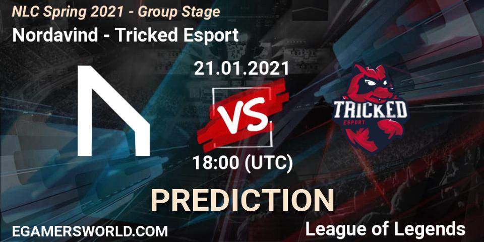 Nordavind vs Tricked Esport: Match Prediction. 21.01.2021 at 18:00, LoL, NLC Spring 2021 - Group Stage