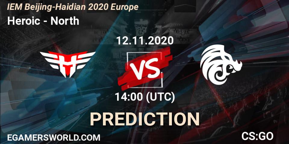 Heroic vs North: Match Prediction. 12.11.20, CS2 (CS:GO), IEM Beijing-Haidian 2020 Europe