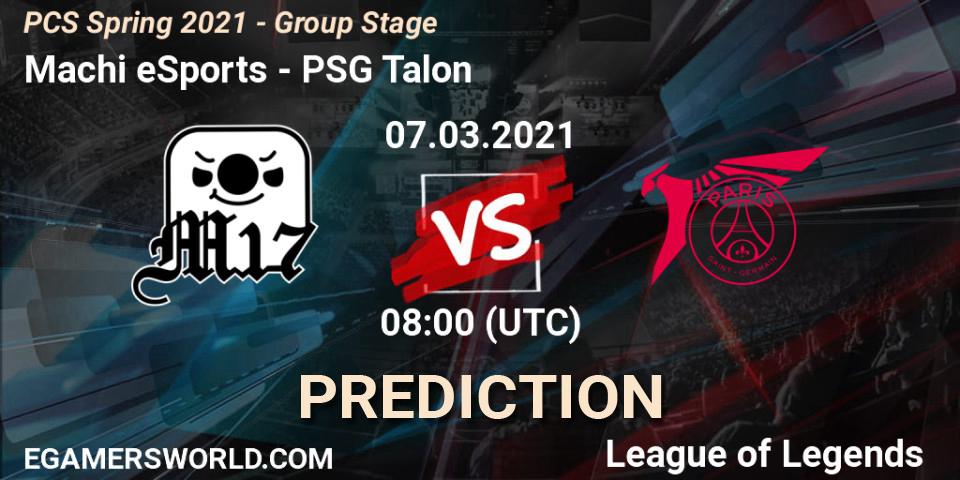 Machi eSports vs PSG Talon: Match Prediction. 07.03.2021 at 10:10, LoL, PCS Spring 2021 - Group Stage