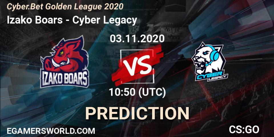 Izako Boars vs Cyber Legacy: Match Prediction. 03.11.2020 at 10:50, Counter-Strike (CS2), Cyber.Bet Golden League 2020
