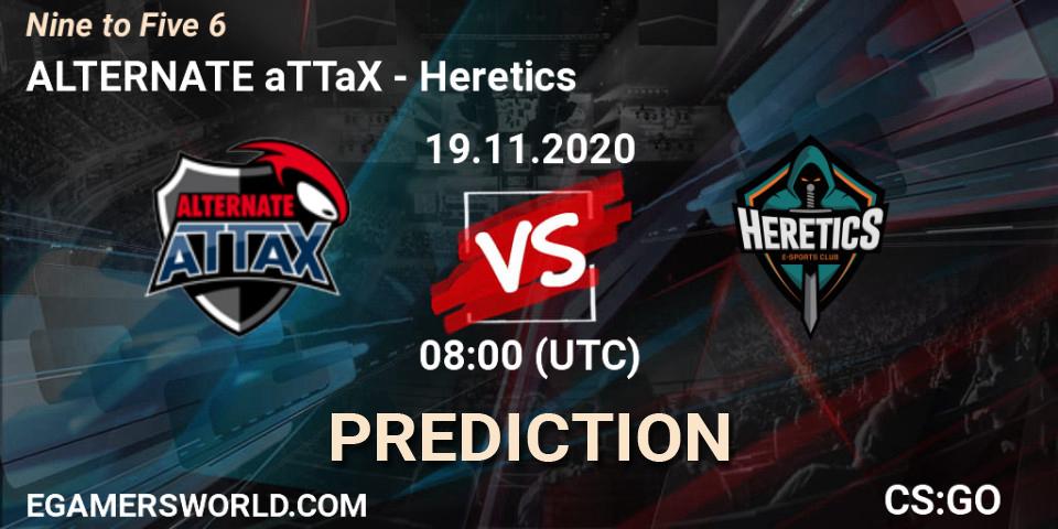 ALTERNATE aTTaX vs Heretics: Match Prediction. 19.11.20, CS2 (CS:GO), Nine to Five 6