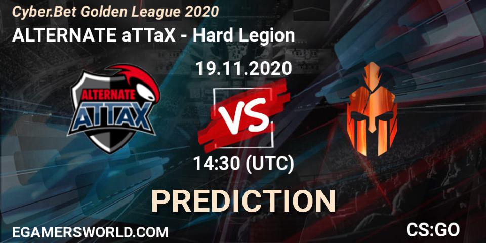 ALTERNATE aTTaX vs Hard Legion: Match Prediction. 19.11.20, CS2 (CS:GO), Cyber.Bet Golden League 2020