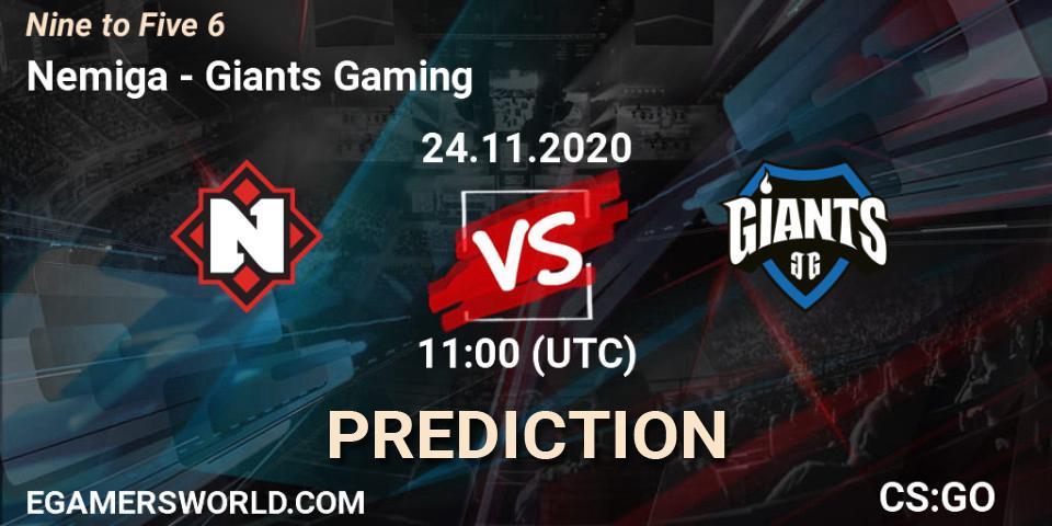 Nemiga vs Giants Gaming: Match Prediction. 24.11.20, CS2 (CS:GO), Nine to Five 6