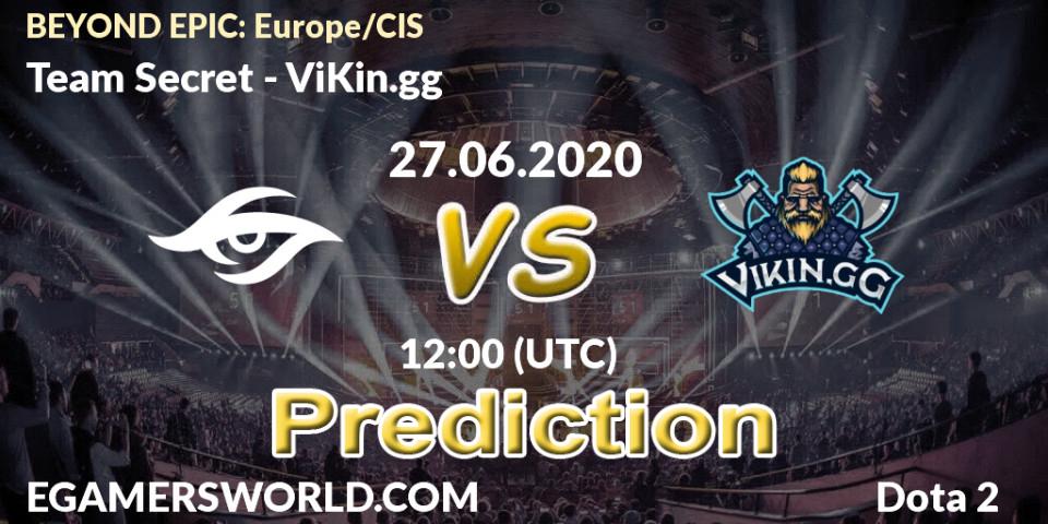 Team Secret vs ViKin.gg: Match Prediction. 27.06.2020 at 12:03, Dota 2, BEYOND EPIC: Europe/CIS