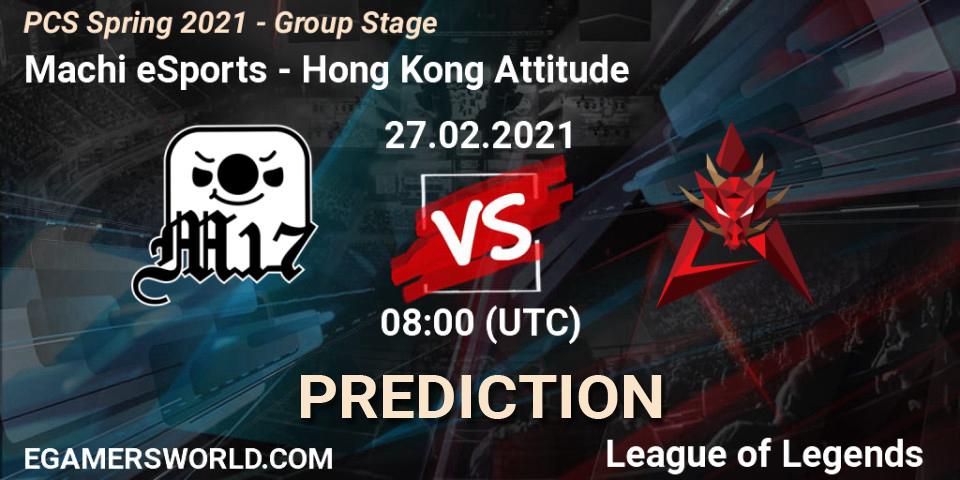 Machi eSports vs Hong Kong Attitude: Match Prediction. 27.02.2021 at 08:30, LoL, PCS Spring 2021 - Group Stage