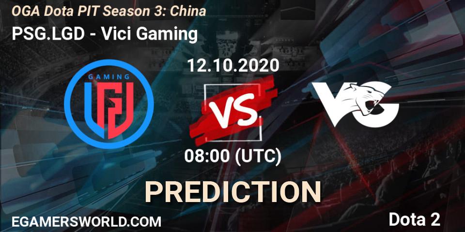 PSG.LGD vs Vici Gaming: Match Prediction. 12.10.2020 at 08:01, Dota 2, OGA Dota PIT Season 3: China