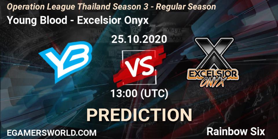 Young Blood vs Excelsior Onyx: Match Prediction. 25.10.2020 at 13:00, Rainbow Six, Operation League Thailand Season 3 - Regular Season