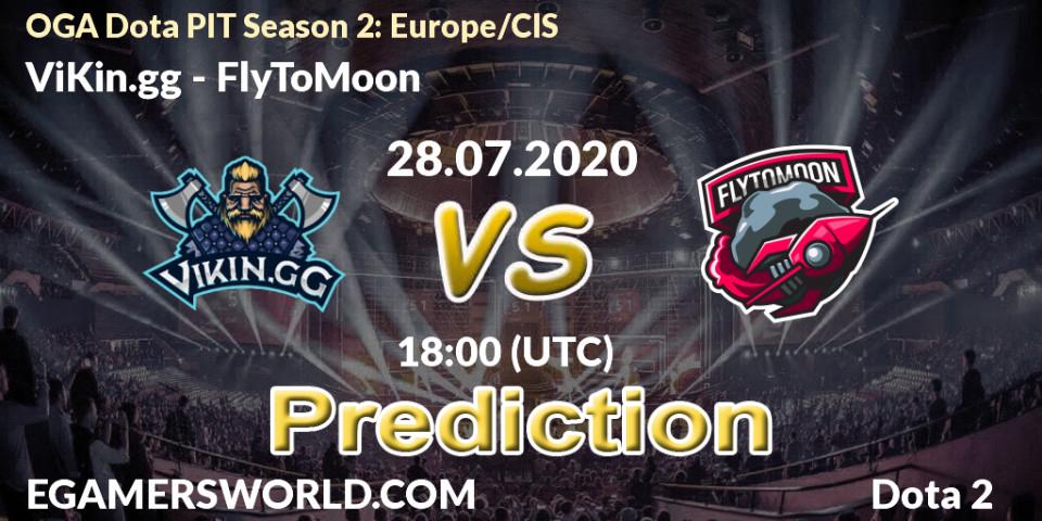 ViKin.gg vs FlyToMoon: Match Prediction. 28.07.2020 at 16:09, Dota 2, OGA Dota PIT Season 2: Europe/CIS