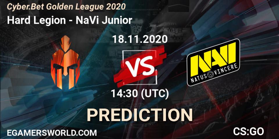 Hard Legion vs NaVi Junior: Match Prediction. 18.11.20, CS2 (CS:GO), Cyber.Bet Golden League 2020