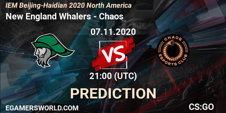 New England Whalers vs Chaos: Match Prediction. 07.11.20, CS2 (CS:GO), IEM Beijing-Haidian 2020 North America