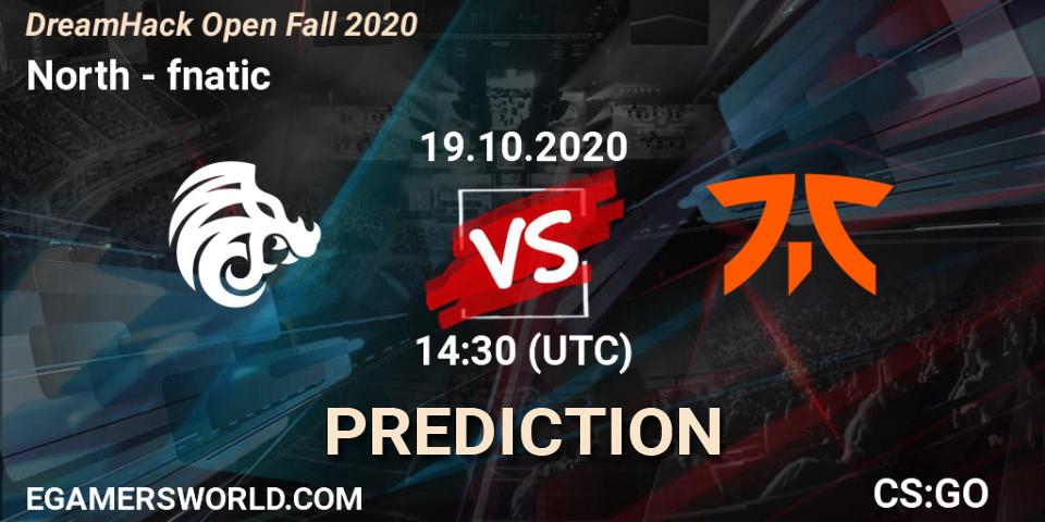 North vs fnatic: Match Prediction. 19.10.20, CS2 (CS:GO), DreamHack Open Fall 2020
