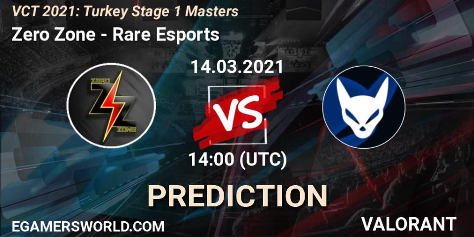 Zero Zone vs Rare Esports: Match Prediction. 14.03.2021 at 15:00, VALORANT, VCT 2021: Turkey Stage 1 Masters