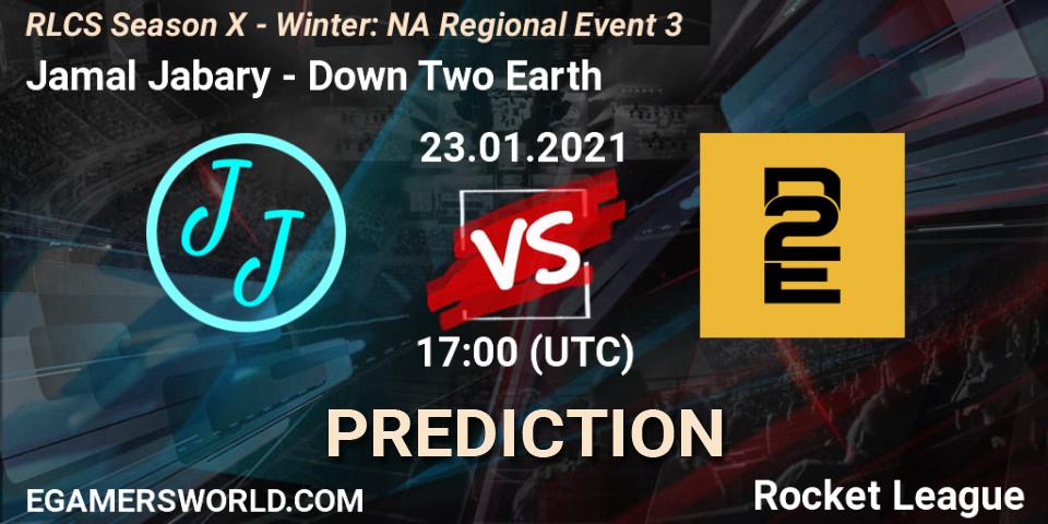Jamal Jabary vs Down Two Earth: Match Prediction. 23.01.21, Rocket League, RLCS Season X - Winter: NA Regional Event 3
