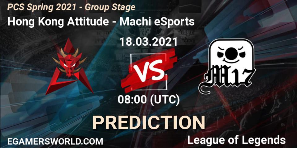 Hong Kong Attitude vs Machi eSports: Match Prediction. 18.03.2021 at 08:00, LoL, PCS Spring 2021 - Group Stage