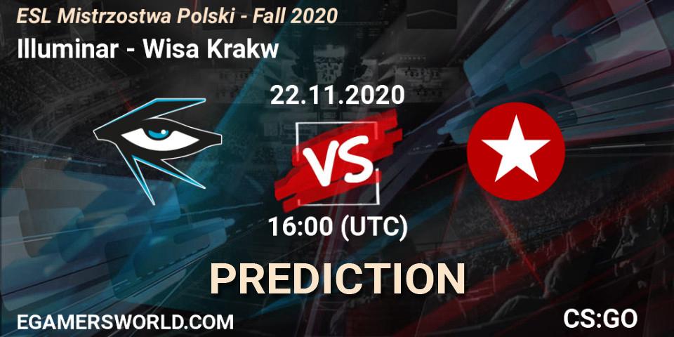 Illuminar vs Wisła Kraków: Match Prediction. 22.11.2020 at 15:55, Counter-Strike (CS2), ESL Mistrzostwa Polski - Fall 2020