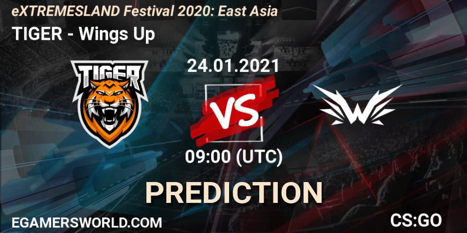 TIGER vs Wings Up: Match Prediction. 24.01.2021 at 09:30, Counter-Strike (CS2), eXTREMESLAND Festival 2020: East Asia