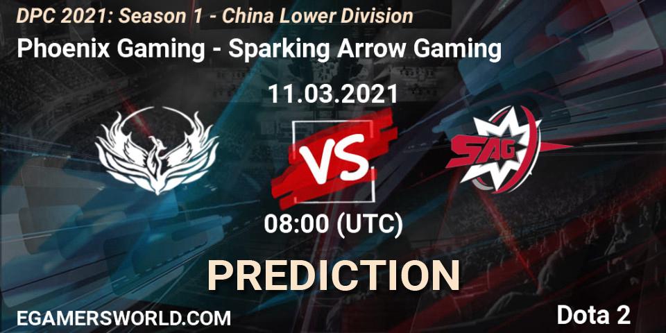 Phoenix Gaming vs Sparking Arrow Gaming: Match Prediction. 11.03.2021 at 08:04, Dota 2, DPC 2021: Season 1 - China Lower Division