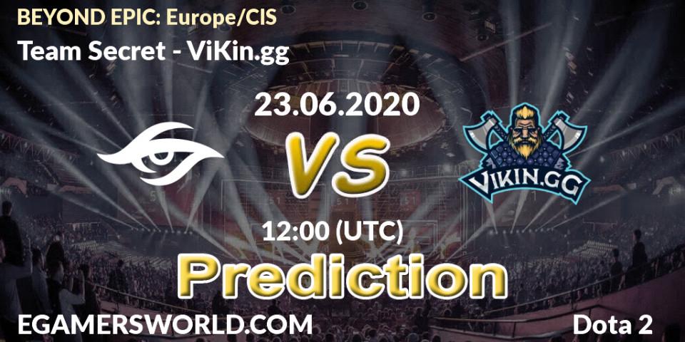 Team Secret vs ViKin.gg: Match Prediction. 23.06.2020 at 12:04, Dota 2, BEYOND EPIC: Europe/CIS