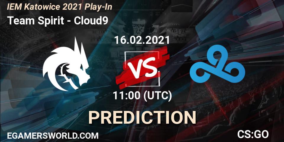 Team Spirit vs Cloud9: Match Prediction. 16.02.2021 at 11:00, Counter-Strike (CS2), IEM Katowice 2021 Play-In