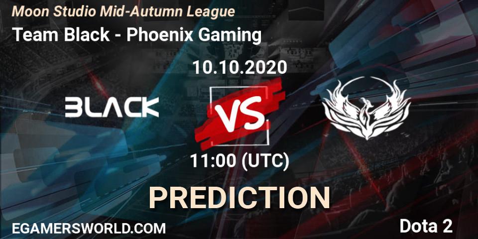 Team Black vs Phoenix Gaming: Match Prediction. 10.10.20, Dota 2, Moon Studio Mid-Autumn League