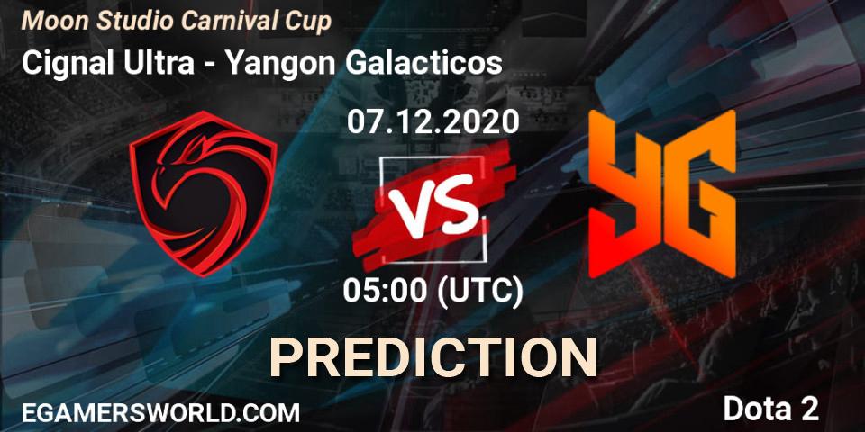 Cignal Ultra vs Yangon Galacticos: Match Prediction. 07.12.2020 at 05:12, Dota 2, Moon Studio Carnival Cup