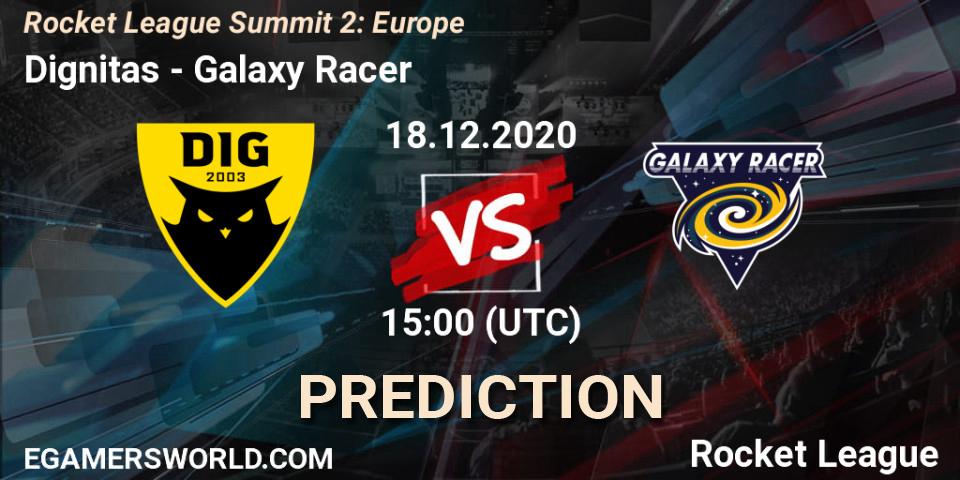 Dignitas vs Galaxy Racer: Match Prediction. 18.12.2020 at 15:00, Rocket League, Rocket League Summit 2: Europe