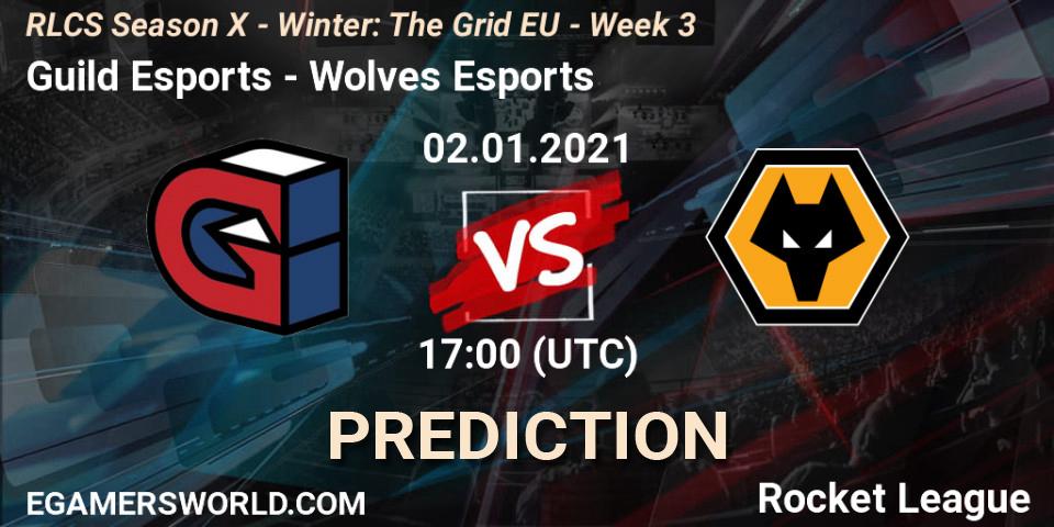 Guild Esports vs Wolves Esports: Match Prediction. 02.01.2021 at 17:00, Rocket League, RLCS Season X - Winter: The Grid EU - Week 3
