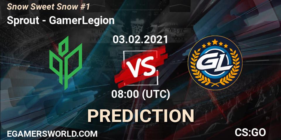 Sprout vs GamerLegion: Match Prediction. 03.02.2021 at 08:00, Counter-Strike (CS2), Snow Sweet Snow #1