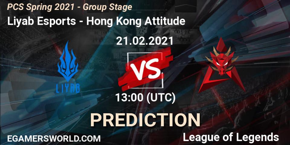 Liyab Esports vs Hong Kong Attitude: Match Prediction. 21.02.2021 at 13:00, LoL, PCS Spring 2021 - Group Stage