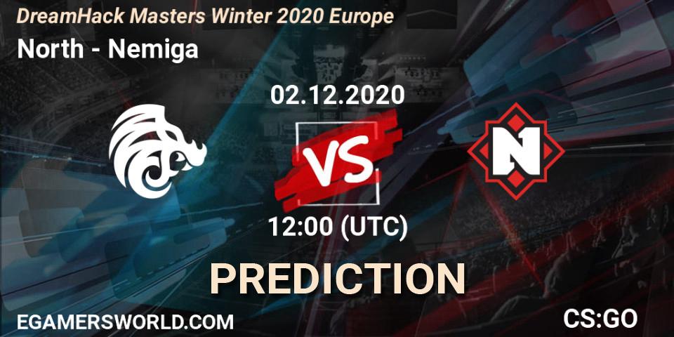 North vs Nemiga: Match Prediction. 02.12.20, CS2 (CS:GO), DreamHack Masters Winter 2020 Europe