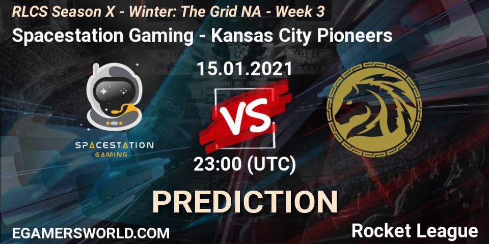 Spacestation Gaming vs Kansas City Pioneers: Match Prediction. 15.01.2021 at 23:00, Rocket League, RLCS Season X - Winter: The Grid NA - Week 3