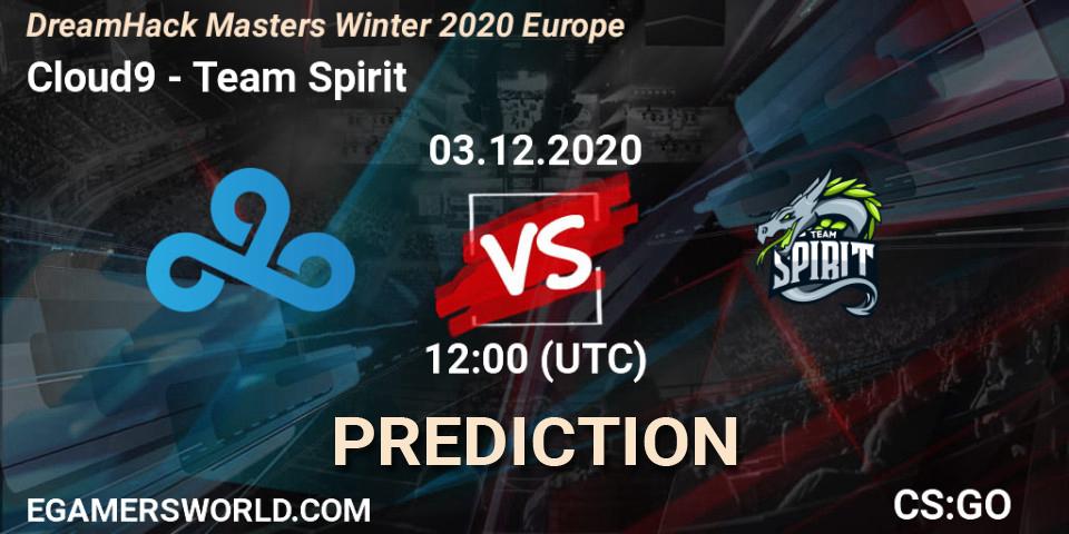 Cloud9 vs Team Spirit: Match Prediction. 03.12.2020 at 12:00, Counter-Strike (CS2), DreamHack Masters Winter 2020 Europe