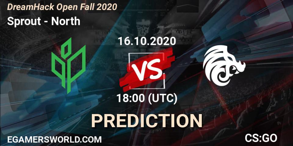 Sprout vs North: Match Prediction. 16.10.2020 at 17:50, Counter-Strike (CS2), DreamHack Open Fall 2020