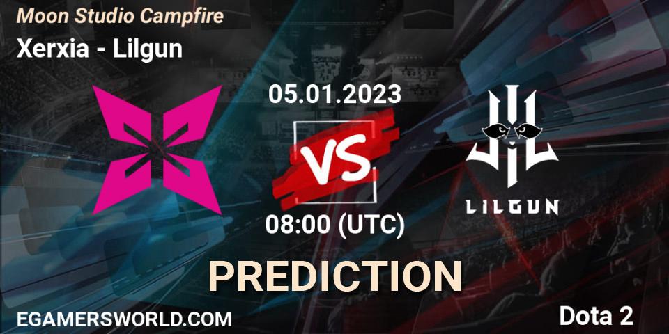 Xerxia vs Lilgun: Match Prediction. 05.01.23, Dota 2, Moon Studio Campfire