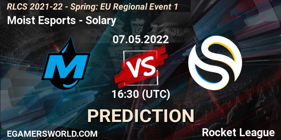 Moist Esports vs Solary: Match Prediction. 07.05.2022 at 16:45, Rocket League, RLCS 2021-22 - Spring: EU Regional Event 1