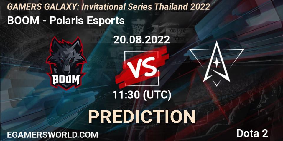 BOOM vs Polaris Esports: Match Prediction. 20.08.22, Dota 2, GAMERS GALAXY: Invitational Series Thailand 2022