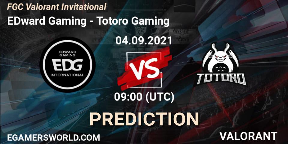 EDward Gaming vs Totoro Gaming: Match Prediction. 04.09.21, VALORANT, FGC Valorant Invitational