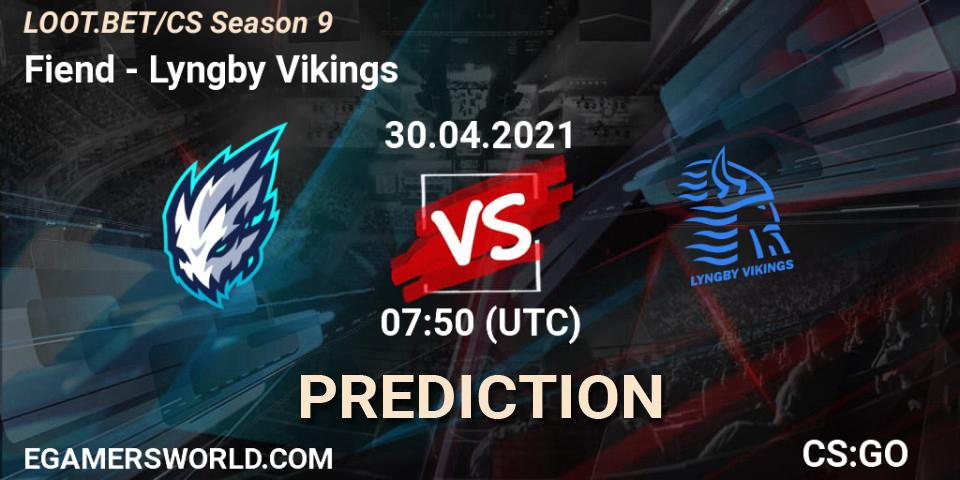 Fiend vs Lyngby Vikings: Match Prediction. 30.04.2021 at 07:50, Counter-Strike (CS2), LOOT.BET/CS Season 9