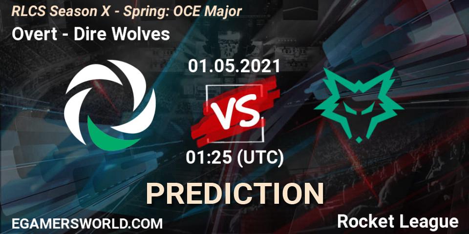 Overt vs Dire Wolves: Match Prediction. 01.05.2021 at 01:25, Rocket League, RLCS Season X - Spring: OCE Major