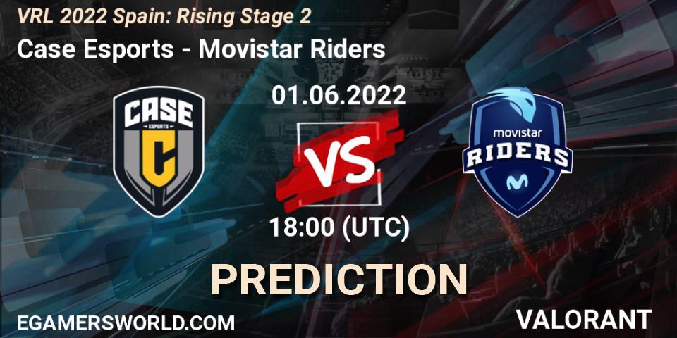 Case Esports vs Movistar Riders: Match Prediction. 07.06.2022 at 14:00, VALORANT, VRL 2022 Spain: Rising Stage 2