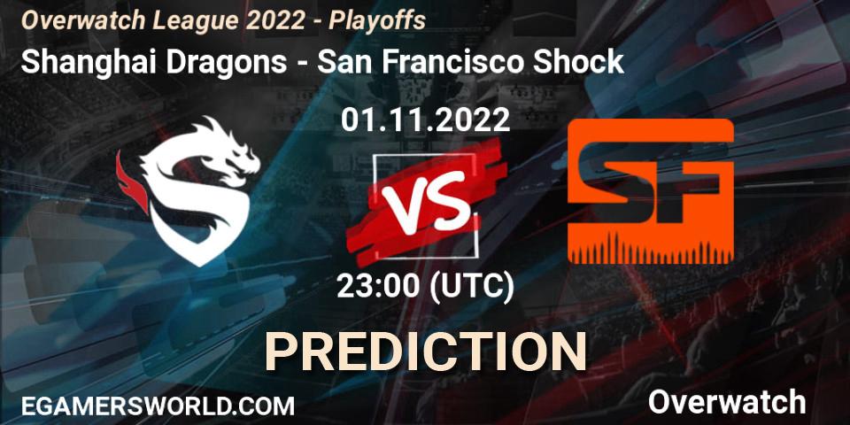 Shanghai Dragons vs San Francisco Shock: Match Prediction. 01.11.2022 at 23:30, Overwatch, Overwatch League 2022 - Playoffs
