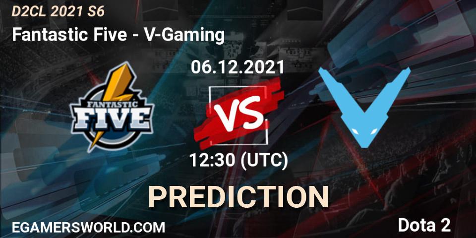 Fantastic Five vs V-Gaming: Match Prediction. 06.12.2021 at 12:00, Dota 2, Dota 2 Champions League 2021 Season 6