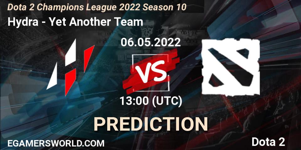 Hydra vs Yet Another Team: Match Prediction. 06.05.2022 at 13:01, Dota 2, Dota 2 Champions League 2022 Season 10 