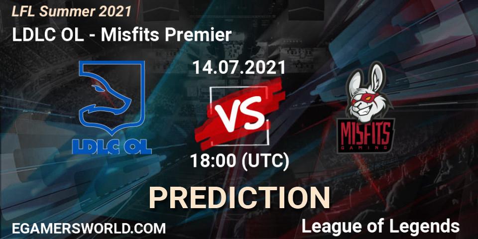 LDLC OL vs Misfits Premier: Match Prediction. 14.07.2021 at 18:00, LoL, LFL Summer 2021