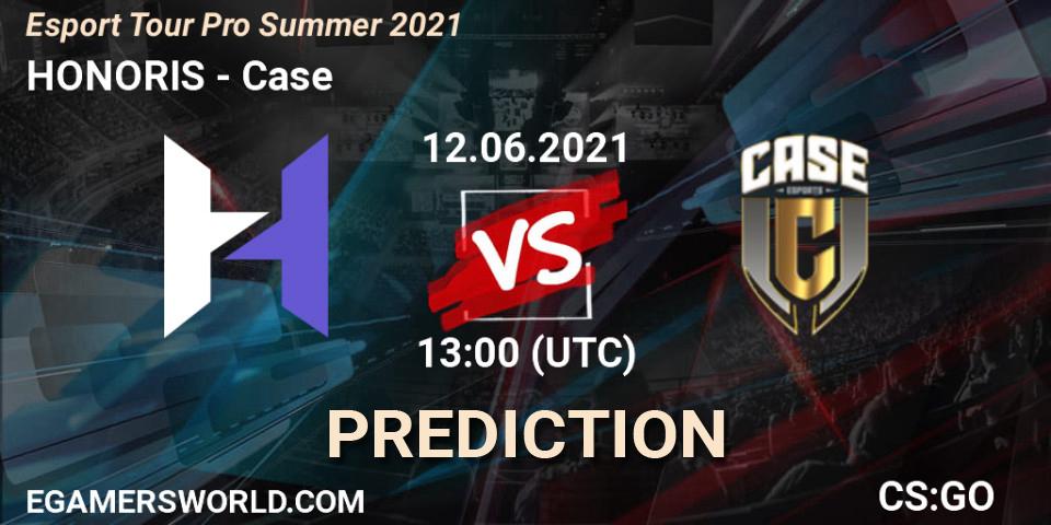 HONORIS vs Case: Match Prediction. 12.06.21, CS2 (CS:GO), Esport Tour Pro Summer 2021